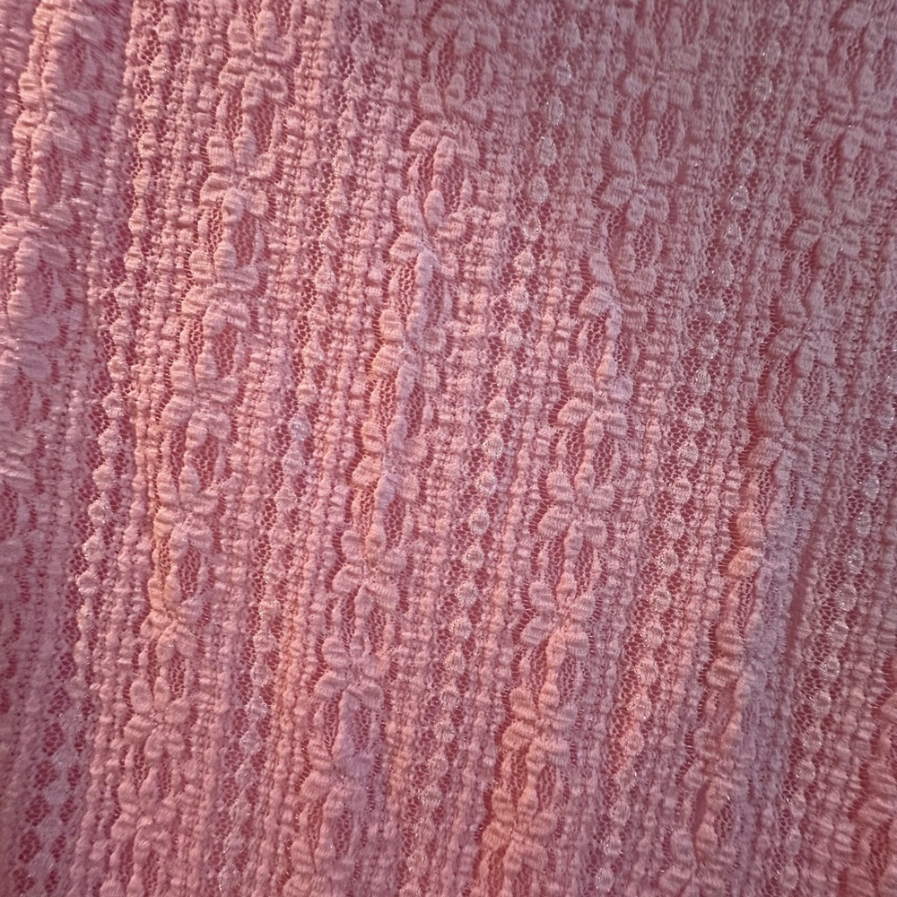 Francesca's Collections Light Pink Textured Long-Sleeve Bodysuit - Picture 5 of 5